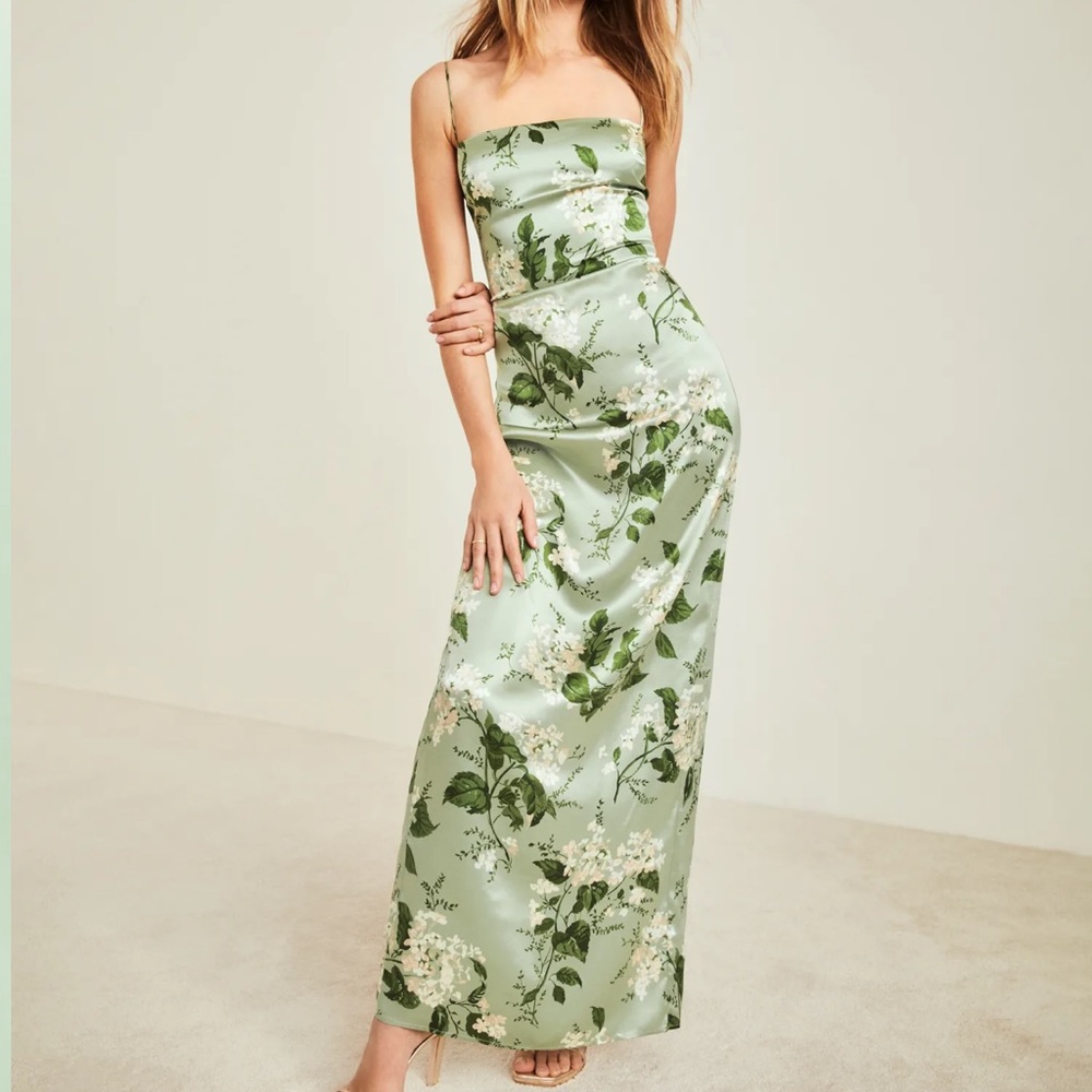 Frankie silk dress, tea garden, size 12